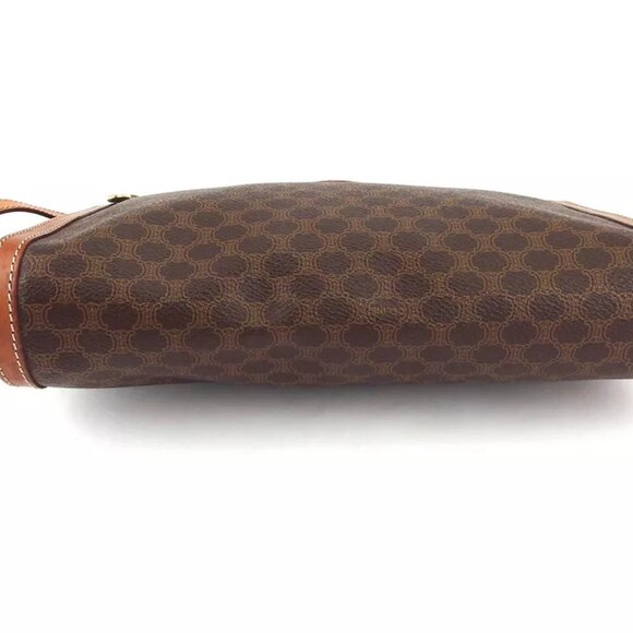 CELINE clutch bag macadam beige PVC ?~ leather Authentic used T17588 - Picture 5 of 9